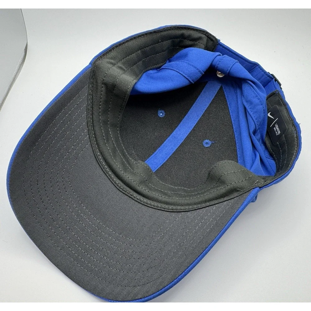 Nike Dri-Fit Legacy 91 Strapback Hat Blue White Adjustable Adult Dad Cap